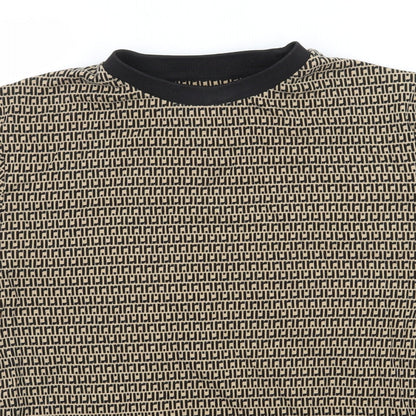 Womens UK Size XS River Island Brown Basic T-Shirt