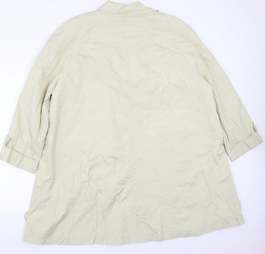 C&A Womens Beige   Jacket Coat Size 16