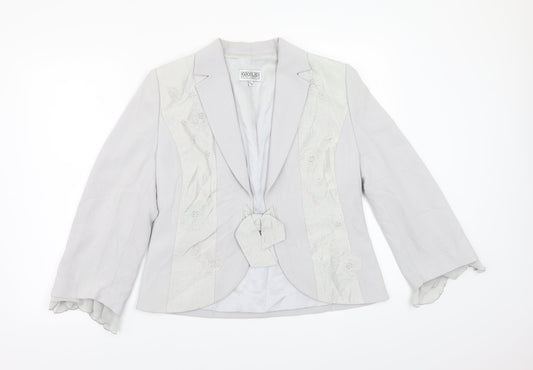 Womens UK Size 10 Gold Grey Jacket