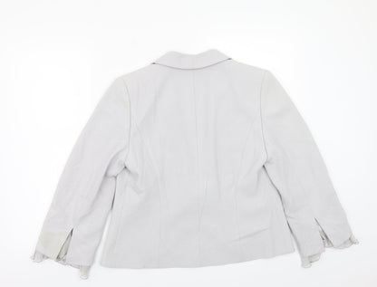 Womens UK Size 10 Gold Grey Jacket