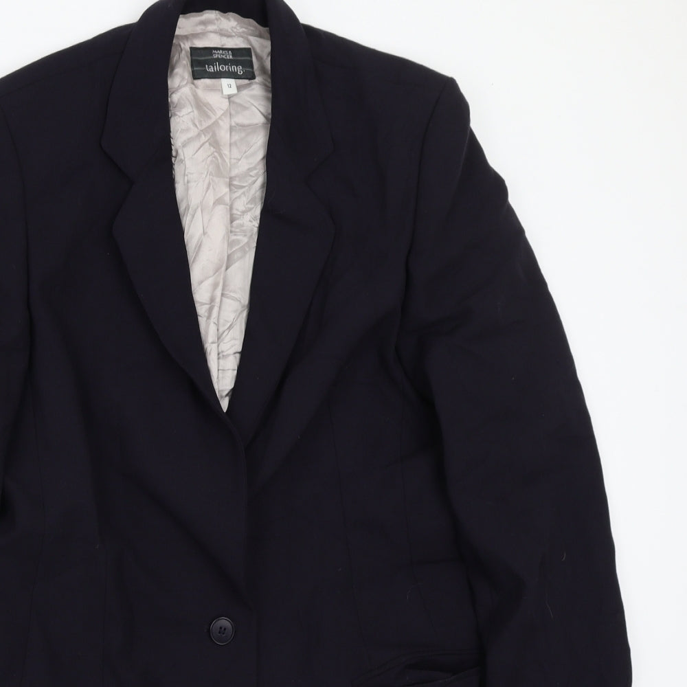 Womens UK Size 12 Marks and Spencer Blue Jacket