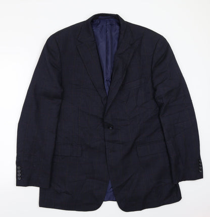 Mens UK Size 44 Marks and Spencer Regular Blue Suit Jacket