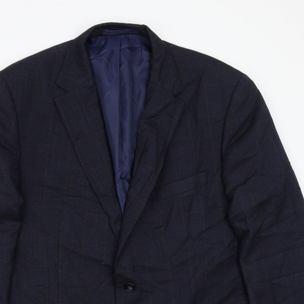 Mens UK Size 44 Marks and Spencer Regular Blue Suit Jacket
