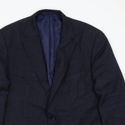 Mens UK Size 44 Marks and Spencer Regular Blue Suit Jacket