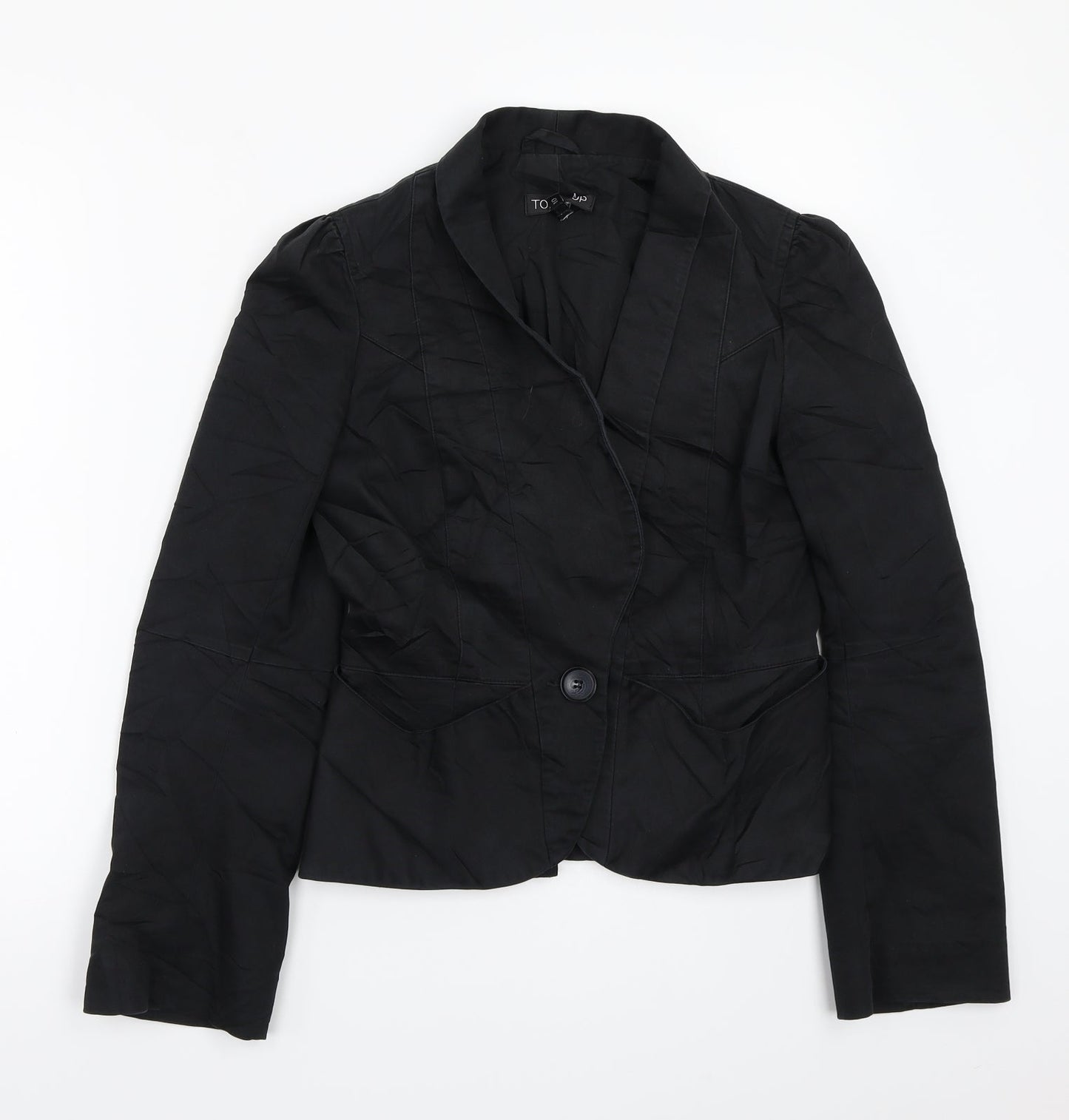 Womens UK Size 10 Topshop Black Jacket