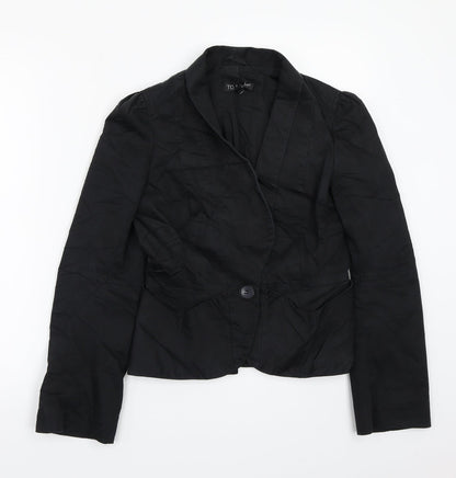 Womens UK Size 10 Topshop Black Jacket