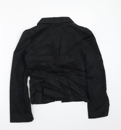 Womens UK Size 10 Topshop Black Jacket