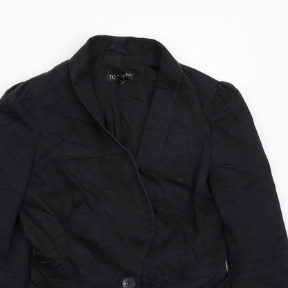 Womens UK Size 10 Topshop Black Jacket