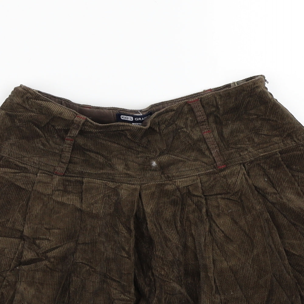 Kids graffiti Girls Brown   A-Line Skirt Size 12 Years