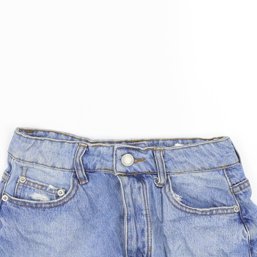 Bershka Womens Blue   A-Line Skirt Size 4