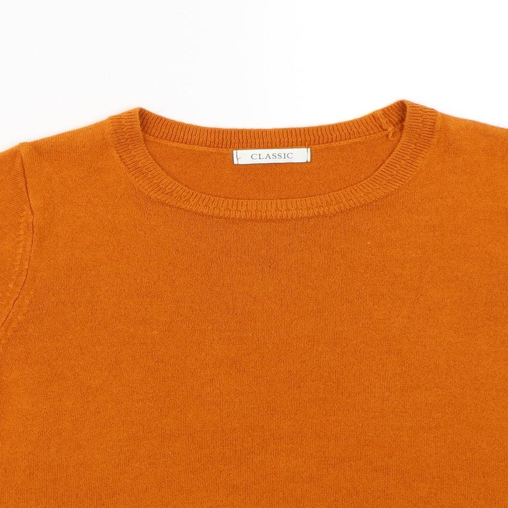 Classics Womens Orange   Basic T-Shirt Size 10