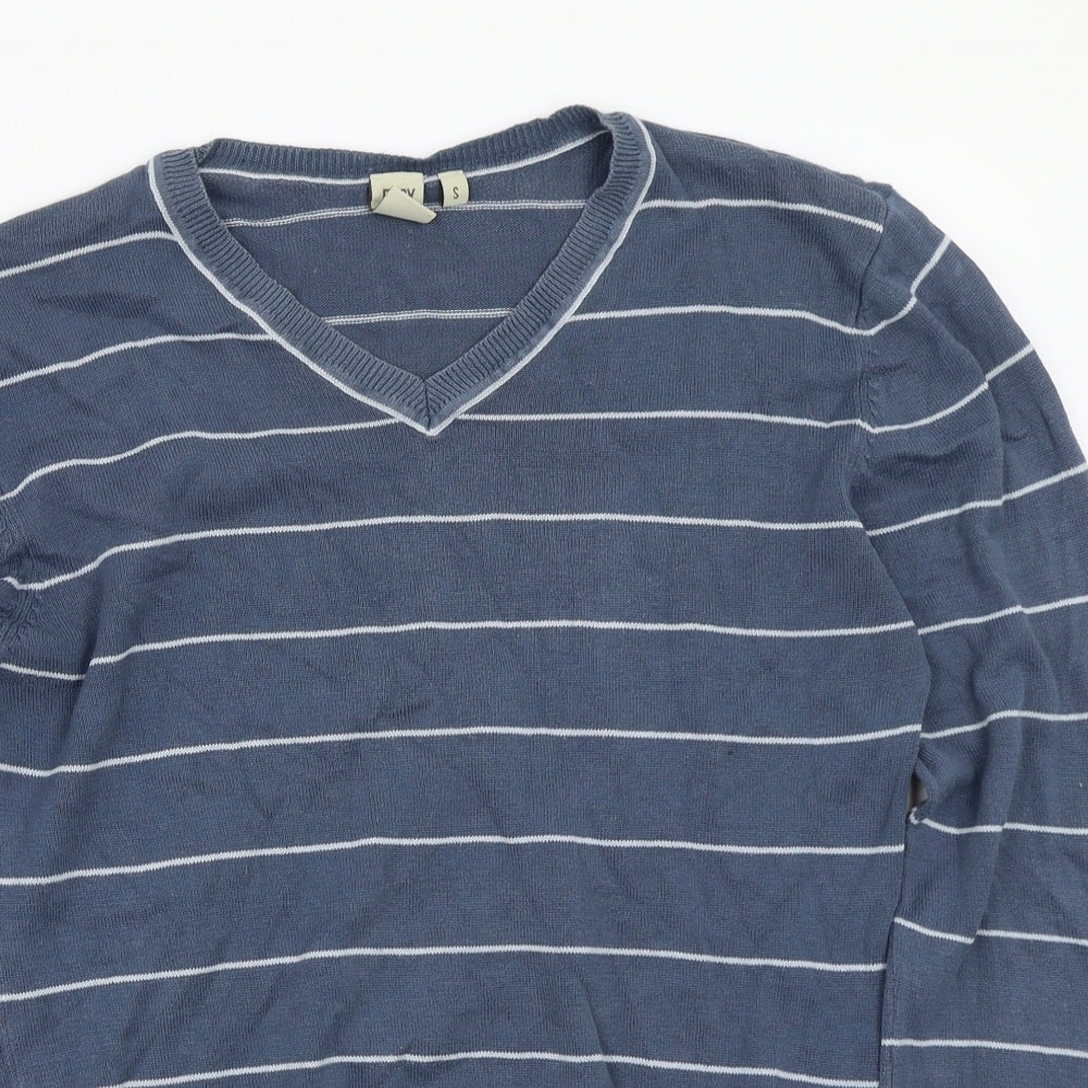 Easy Mens Blue   Pullover Jumper Size S