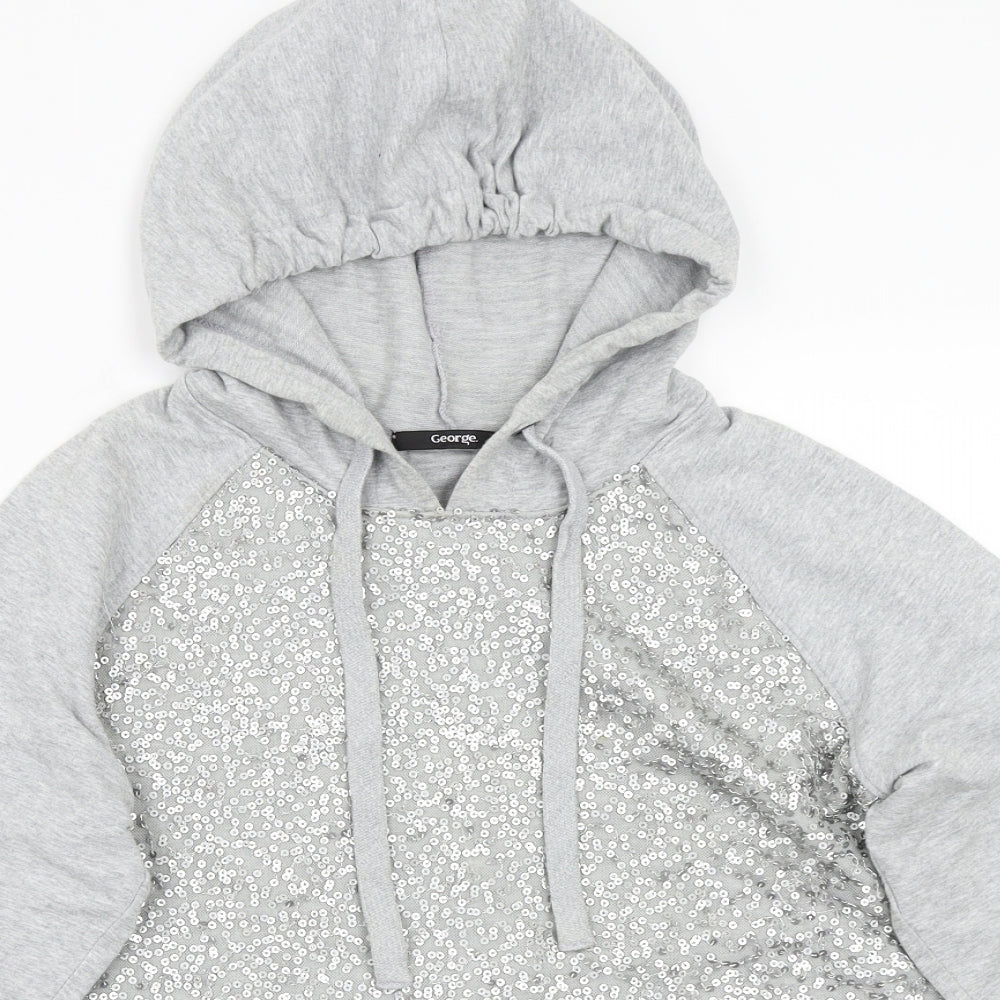 George Womens Grey   Pullover Hoodie Size 12