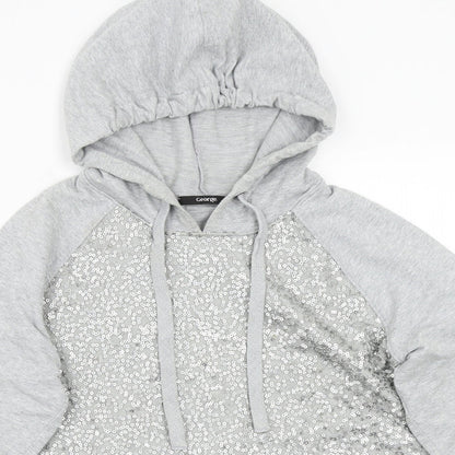 George Womens Grey   Pullover Hoodie Size 12