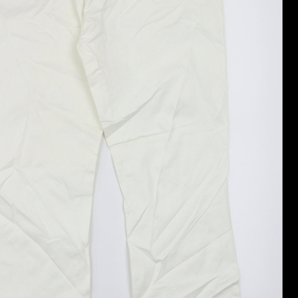 Raiders Womens White   Straight Jeans Size 18 L28 in