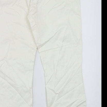 Raiders Womens White   Straight Jeans Size 18 L28 in