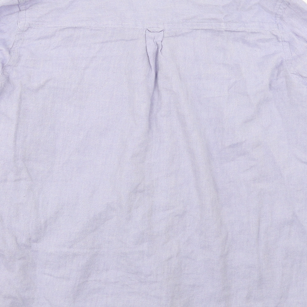 George  Womens Blue   Basic Button-Up Size 16
