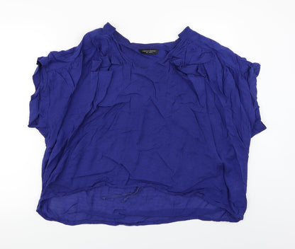 Womens UK Size 18 Dorothy Perkins Blue Basic Blouse