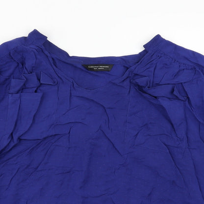 Womens UK Size 18 Dorothy Perkins Blue Basic Blouse