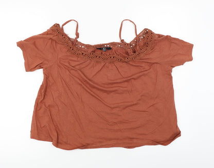 New Look  Womens Brown   Basic Blouse Size 14