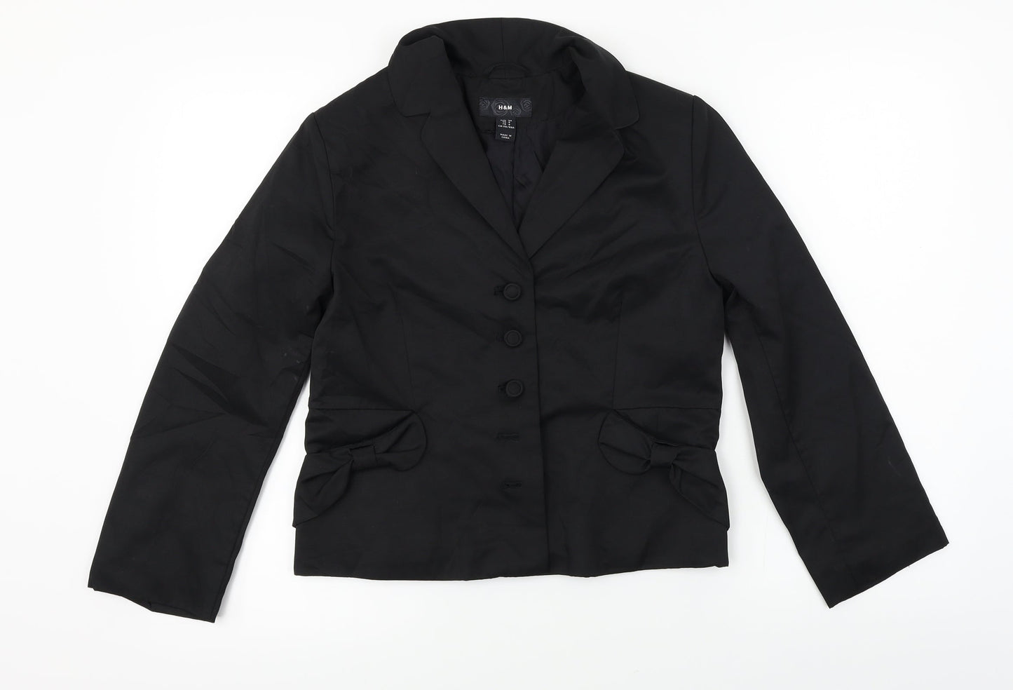 H&M  Womens Black   Jacket Blazer Size S