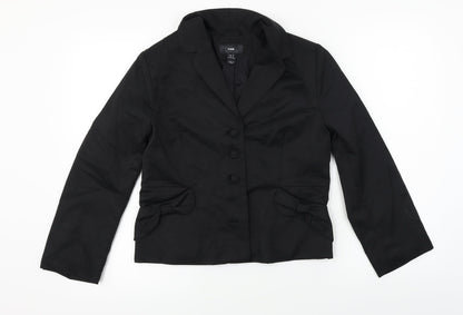 H&M  Womens Black   Jacket Blazer Size S