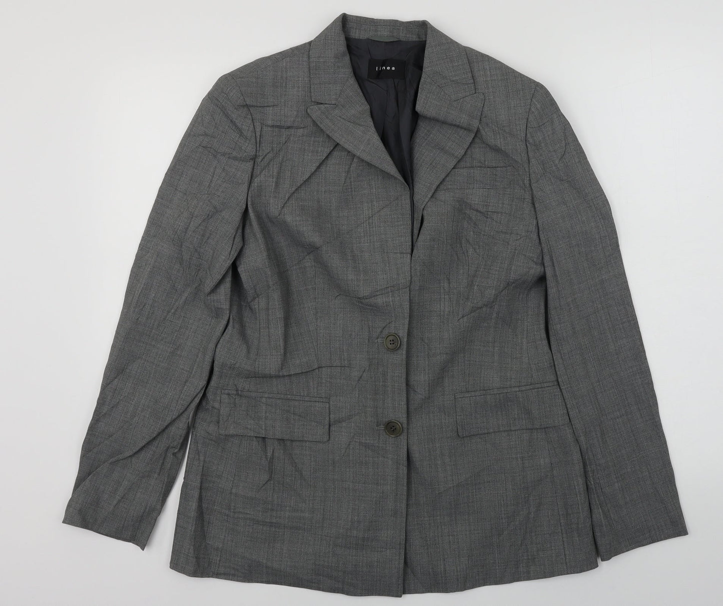 Linea  Womens Grey   Jacket Blazer Size 12