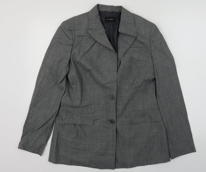 Linea  Womens Grey   Jacket Blazer Size 12