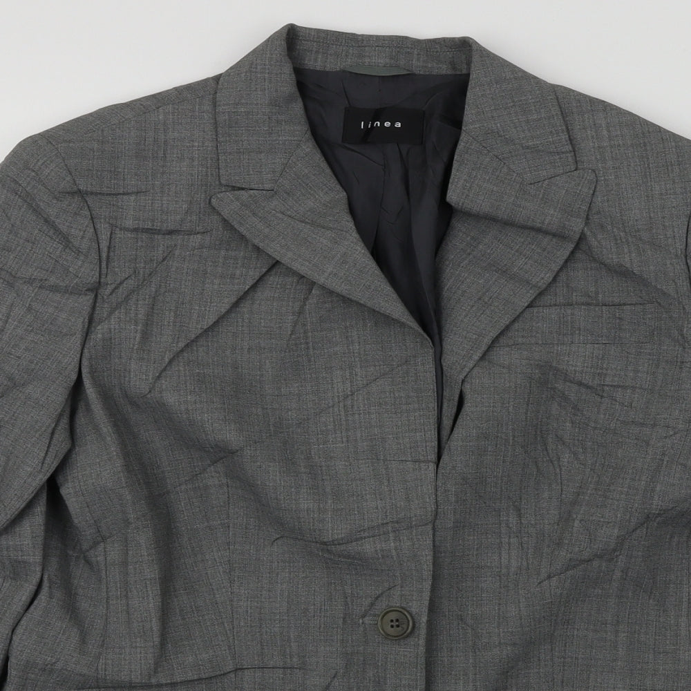 Linea  Womens Grey   Jacket Blazer Size 12