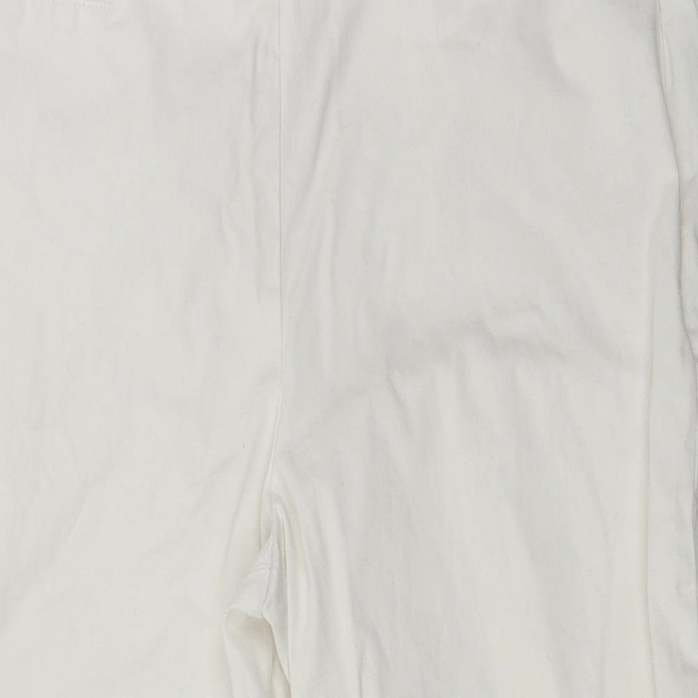 Womens UK Size 32 in Preworn Regular Fit Cropped White Trousers