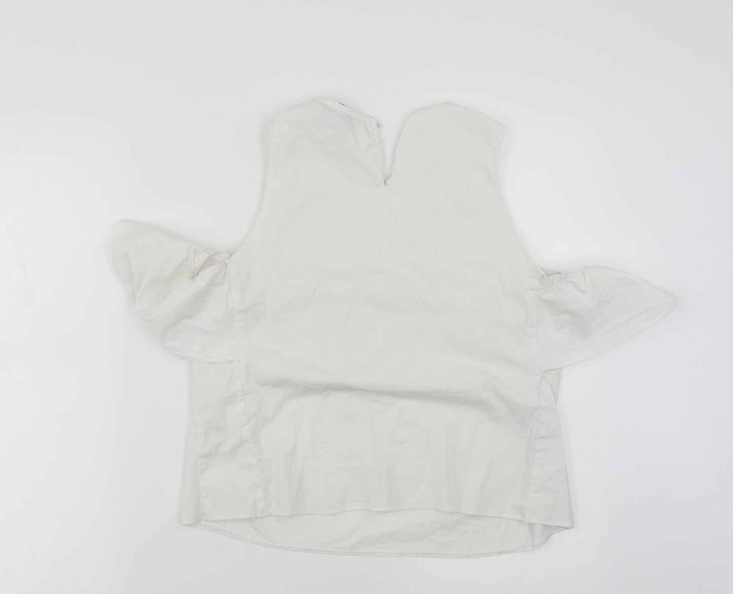 Womens UK Size 12 Atmosphere White Basic Blouse