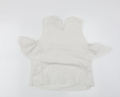 Womens UK Size 12 Atmosphere White Basic Blouse