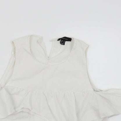 Womens UK Size 12 Atmosphere White Basic Blouse