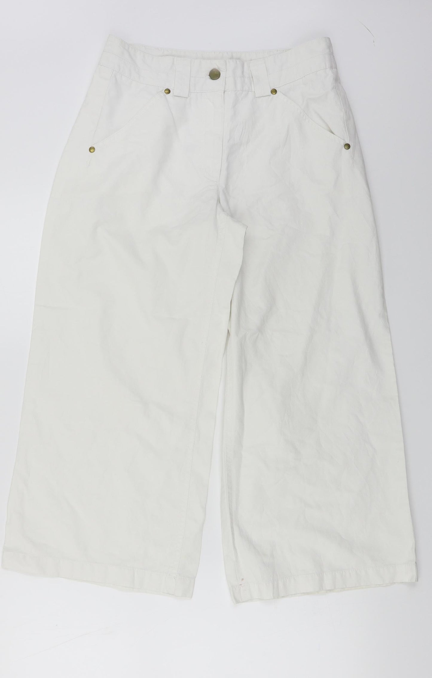 Kello  Womens White   Trousers  Size 28 in L21 in