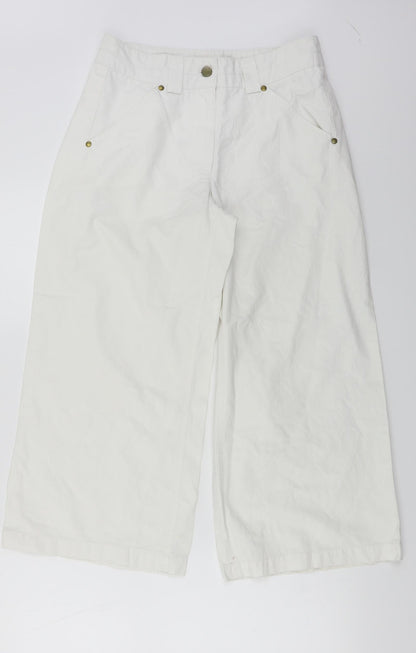 Kello  Womens White   Trousers  Size 28 in L21 in