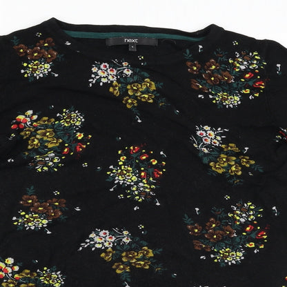 NEXT  Womens Black Floral  Pullover Jumper Size 6