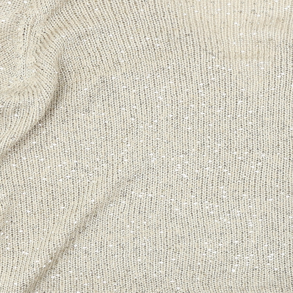 hle Womens Beige   Cardigan Jumper Size M