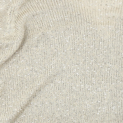 hle Womens Beige   Cardigan Jumper Size M