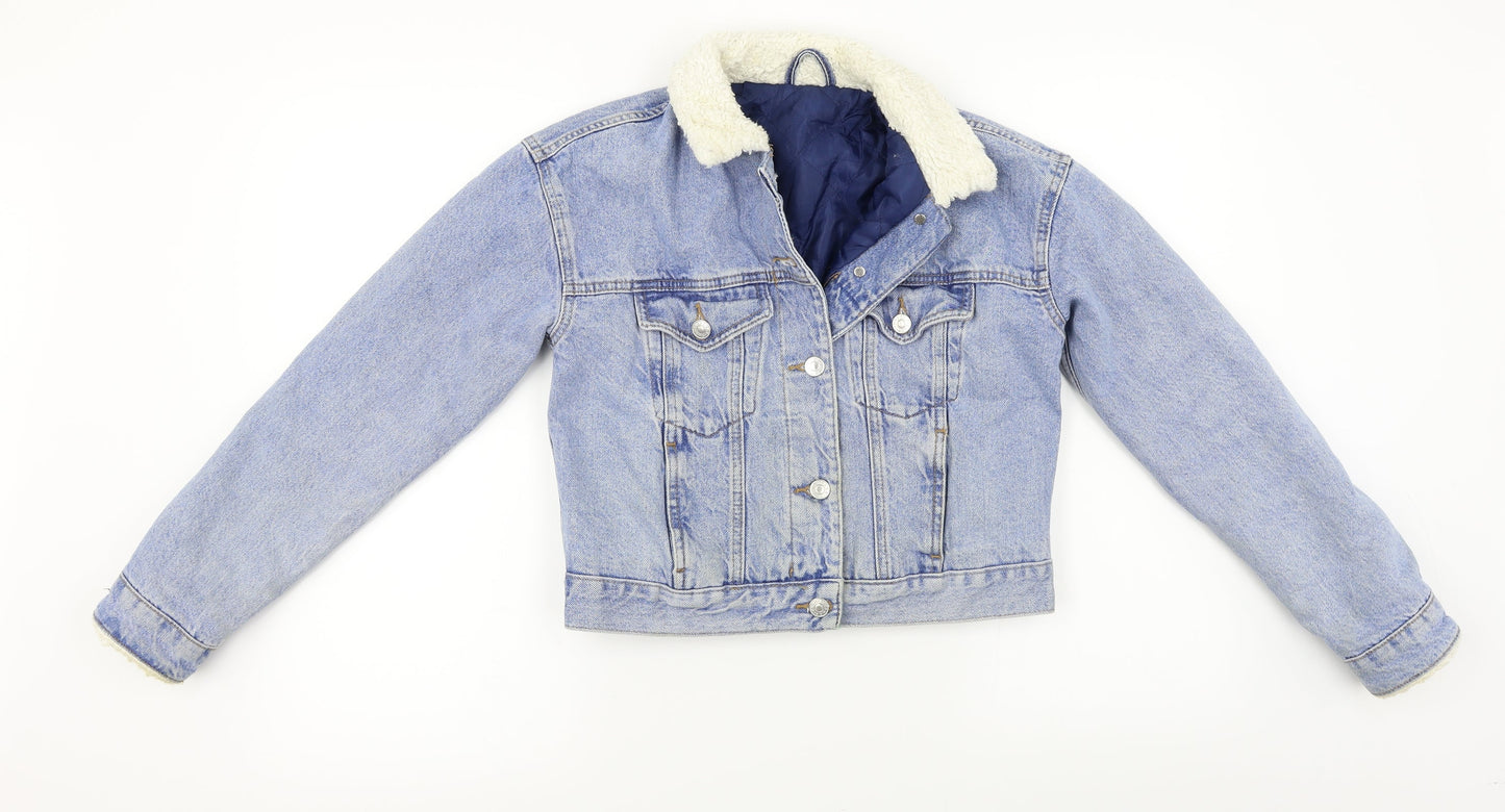 Womens UK Size 6 Topshop Blue Jacket