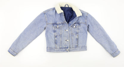 Womens UK Size 6 Topshop Blue Jacket