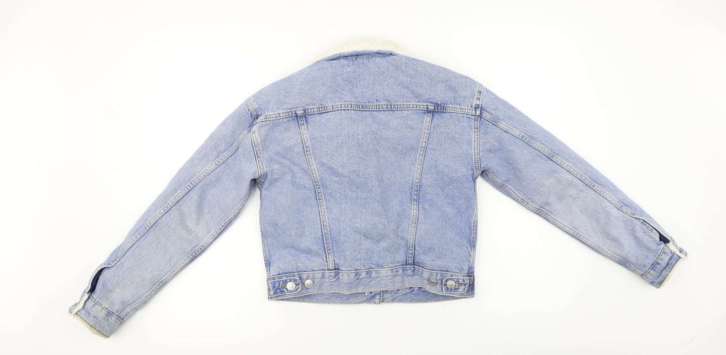 Womens UK Size 6 Topshop Blue Jacket