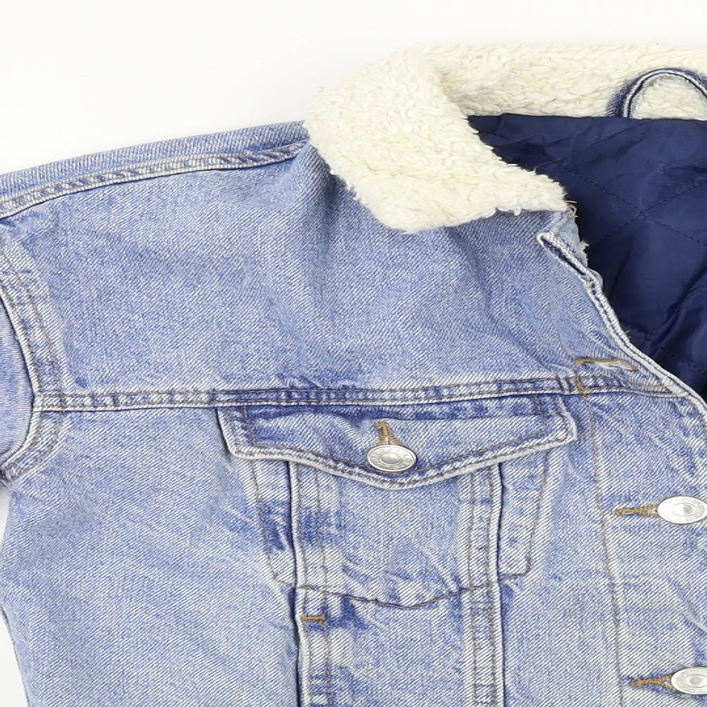 Womens UK Size 6 Topshop Blue Jacket