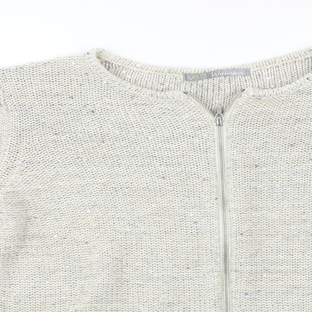 Womens UK Size 14 Marks and Spencer Beige Jacket