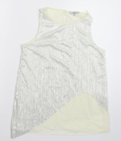 Womens UK Size 8 NEXT Silver Basic Tank