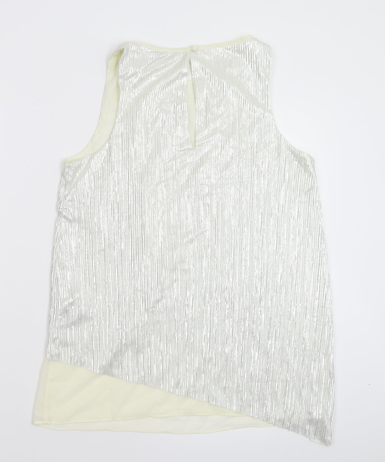Womens UK Size 8 NEXT Silver Basic Tank