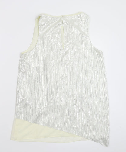 Womens UK Size 8 NEXT Silver Basic Tank