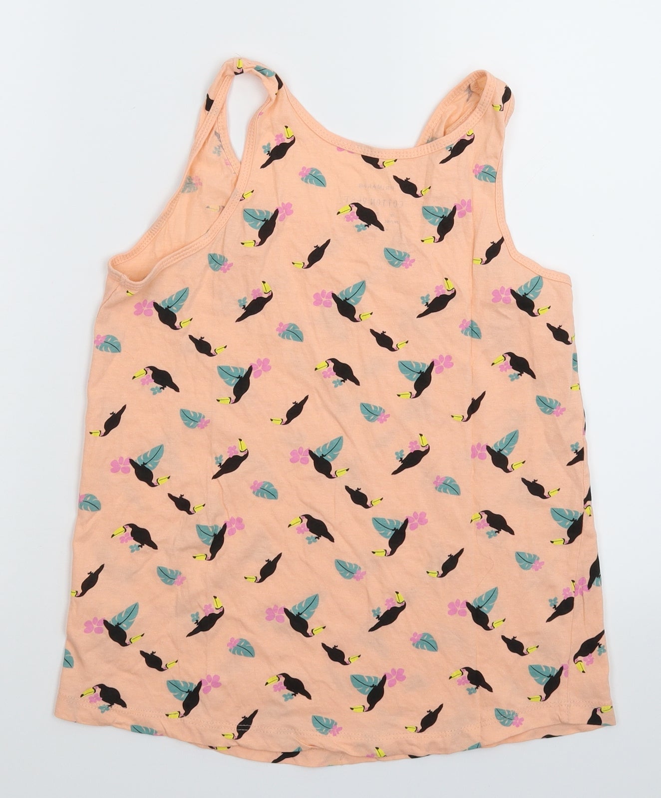 Primark Womens Orange   Basic Tank Size 10