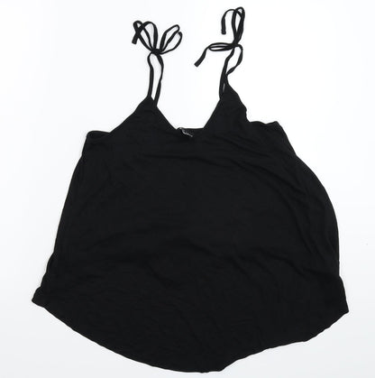 Womens UK Size 10 New Look Black Basic Tank