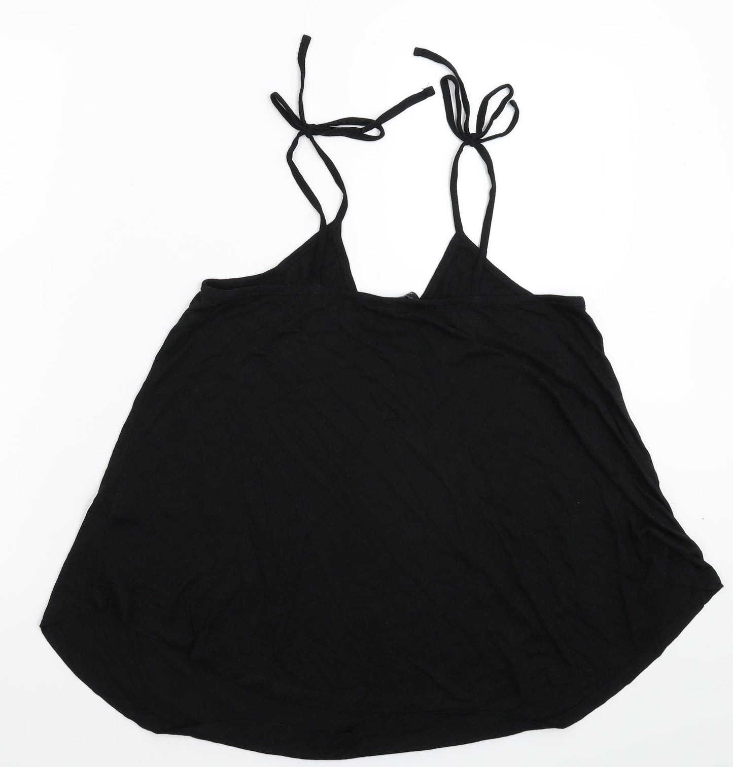 Womens UK Size 10 New Look Black Basic Tank