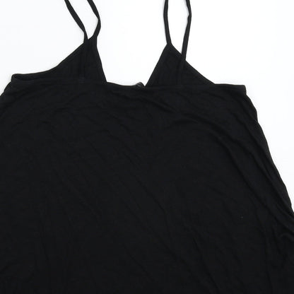 Womens UK Size 10 New Look Black Basic Tank